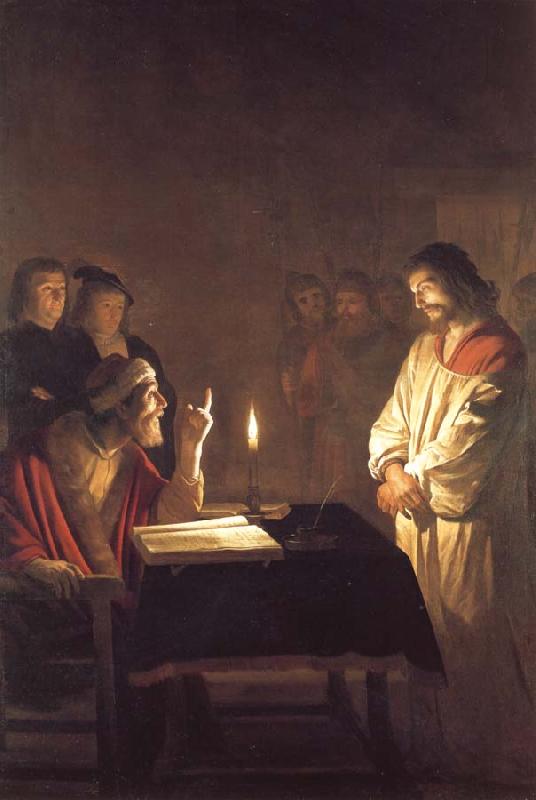 Gerrit van Honthorst Christ Before the High Priest oil painting picture